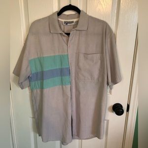 Upward Vintage Mens Casual Design Button Down Shirt Size M 38/40